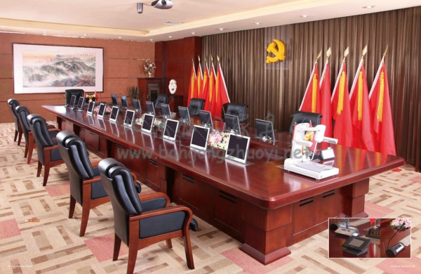 實木會議桌圖片