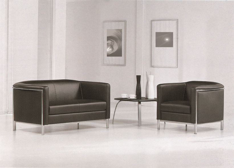 真皮辦公沙發(fā)圖片